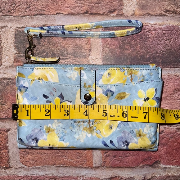 Nanette Lepore Floral Wristlet Clutch - Blue and Yellow - Picture 7 of 8